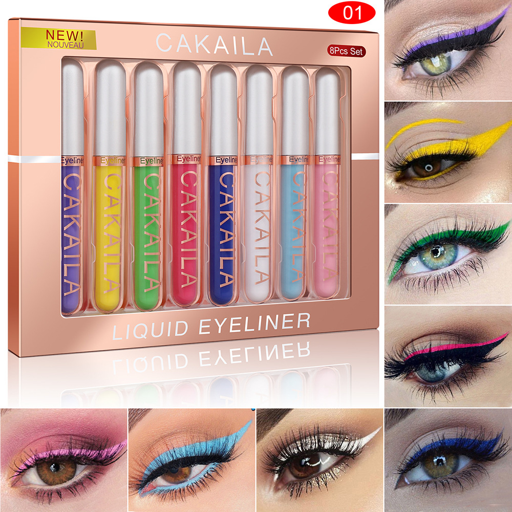 Beauty Makeup Eyeshadow - Набор из 8 цветов, водостойкая подводка