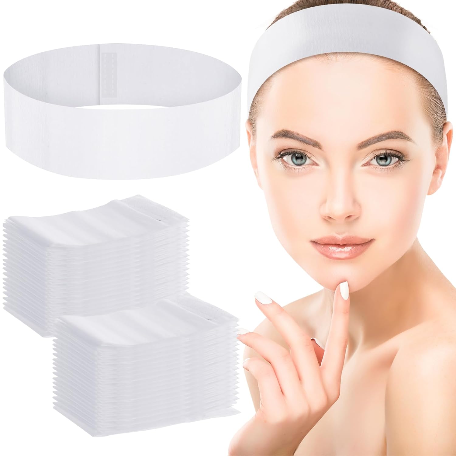 Woman Beauty Makeup - 50/100/200 шт. одноразовые повязки на голову