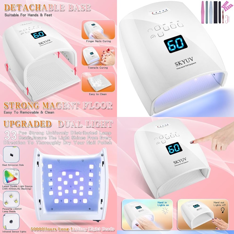 Uv Nail Lamp - Перезаряжаемая УФ-светодиодная лампа для быстрой сушки
