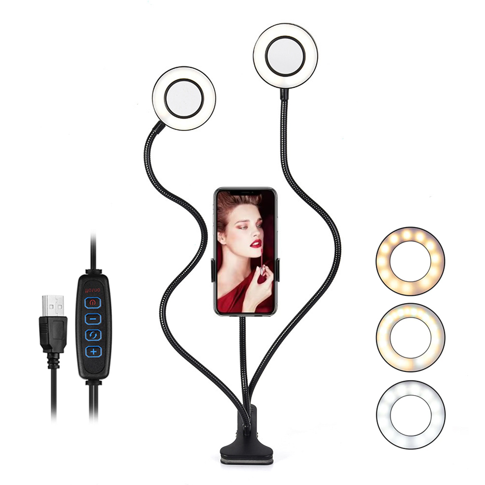 Led Ring Light - Двойной светодиодный кольцевой заполняющий светильник Гибкий