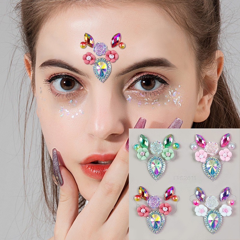 Beauty Gems Makeup - Новые 3D стразы для фестиваля лица,