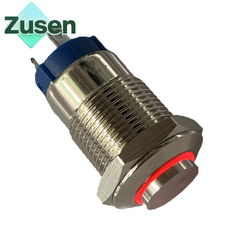 Led Ring Light - Zusen 12 мм металлический кнопочный переключатель