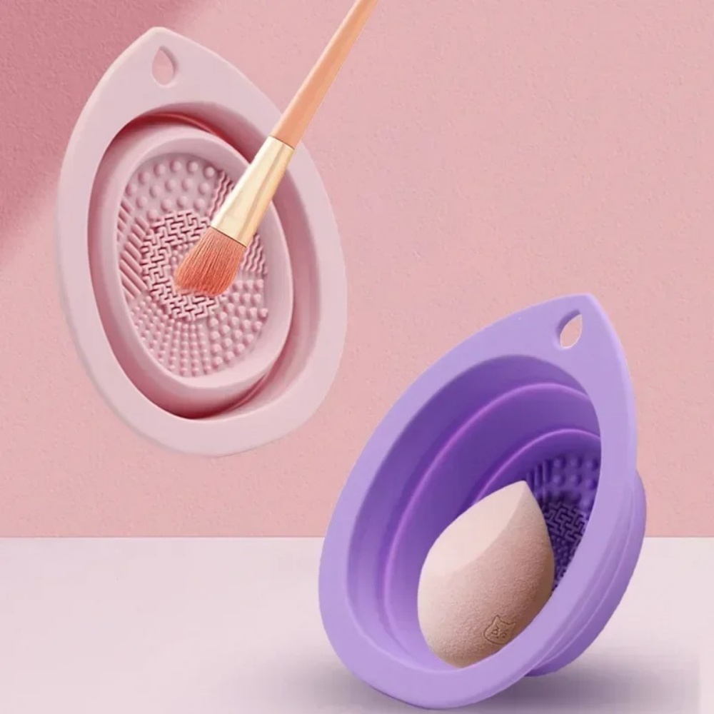 Beauty Home Makeup - Силиконовая складная чаша для чистки кистей