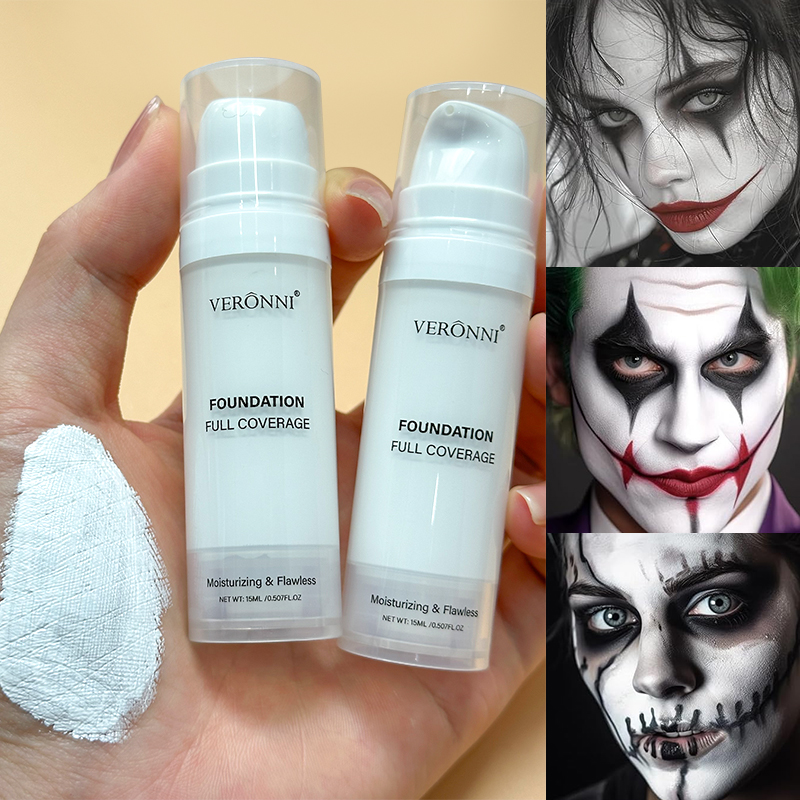Beauty Makeup Pictures - Хэллоуин Жидкий готический белый макияж Цветовая