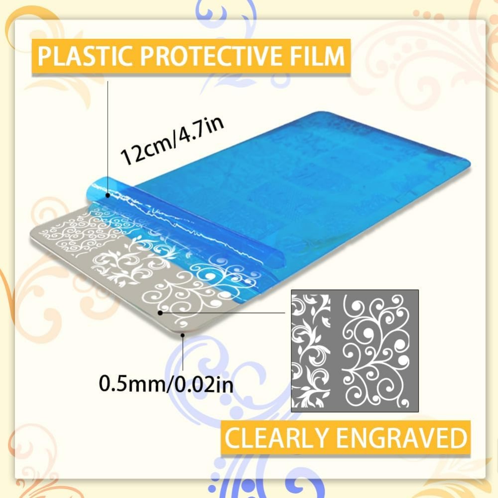 3 шт., шаблоны для дизайна ног – обзор и цена Nail Art Stamping Kit