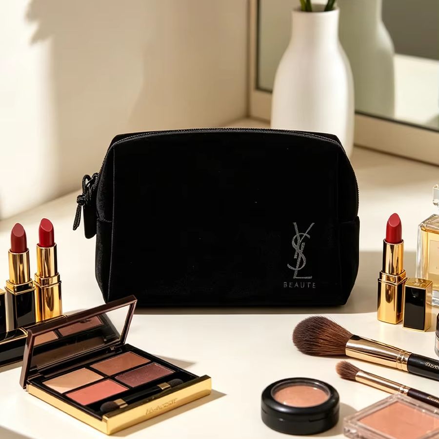 Сумка YSL черная с принтом, ко – обзор и цена Ysl Beauty Makeup