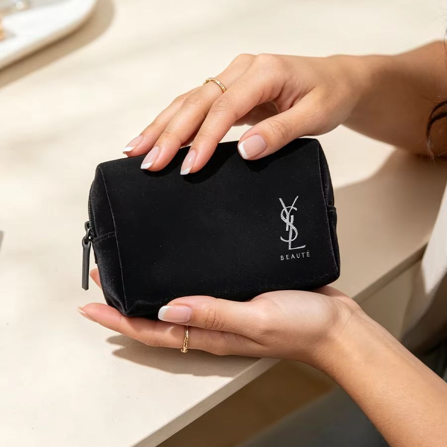 Сумка YSL черная с принтом, ко – обзор и цена Ysl Beauty Makeup