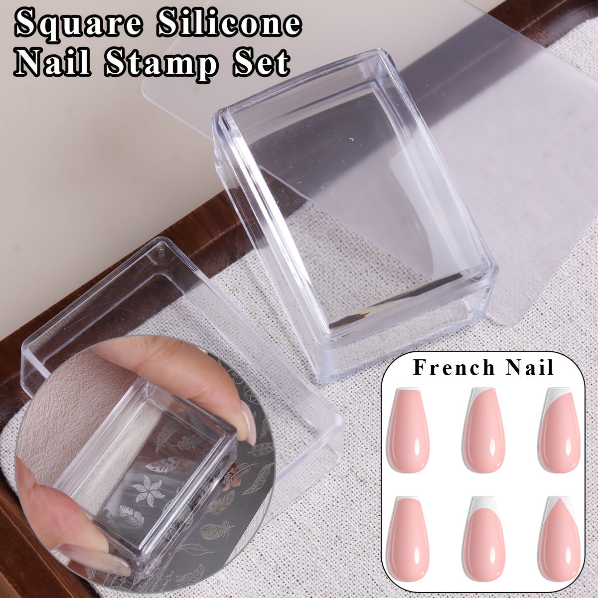 Набор квадратных прозрачных си – обзор и цена Nail Art Stamping Kit