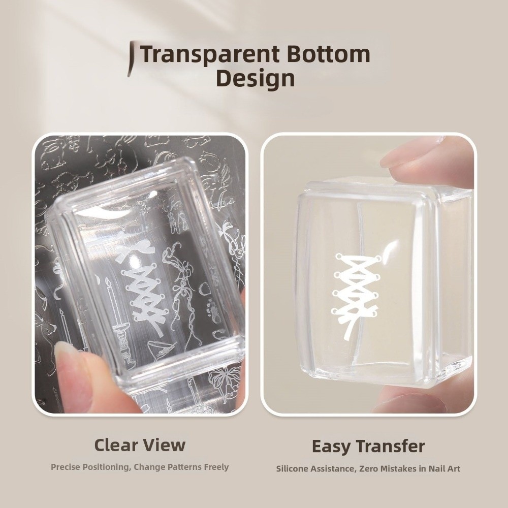 Новые прозрачные многоразовые  – обзор и цена Nail Art Stamping Kit