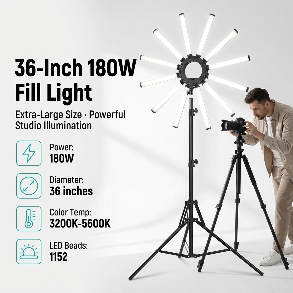 Комплект для фотосъемки с 12-ю – обзор и цена Led Ring Light