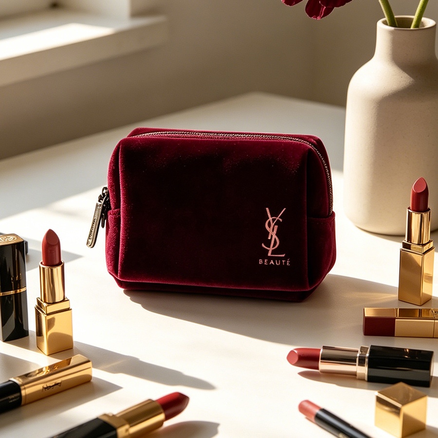 Сумка YSL, винно-красная, барх – обзор и цена Ysl Beauty Makeup