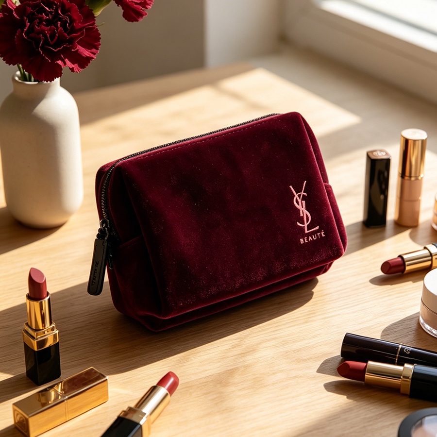 Сумка YSL, винно-красная, барх – обзор и цена Ysl Beauty Makeup