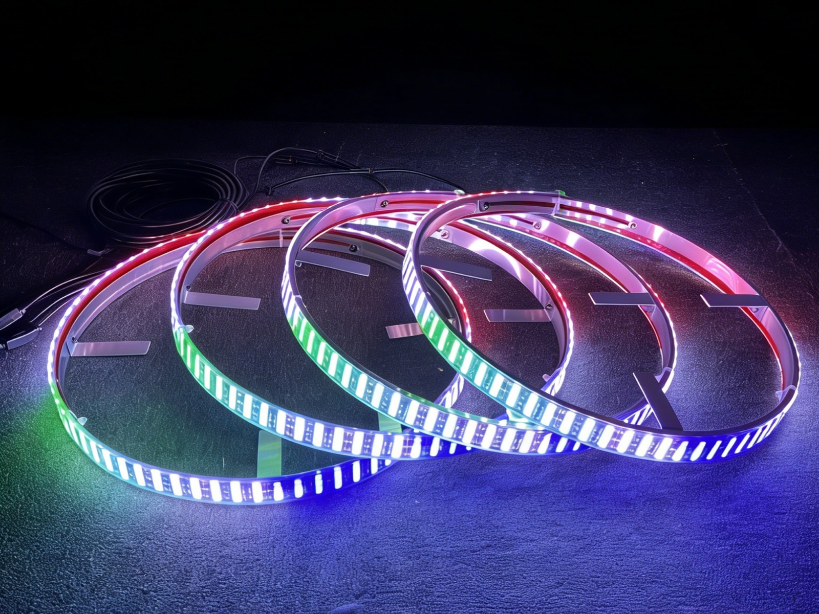 4 шт. 17,5-дюймовых RGB светод – обзор и цена Led Ring Light