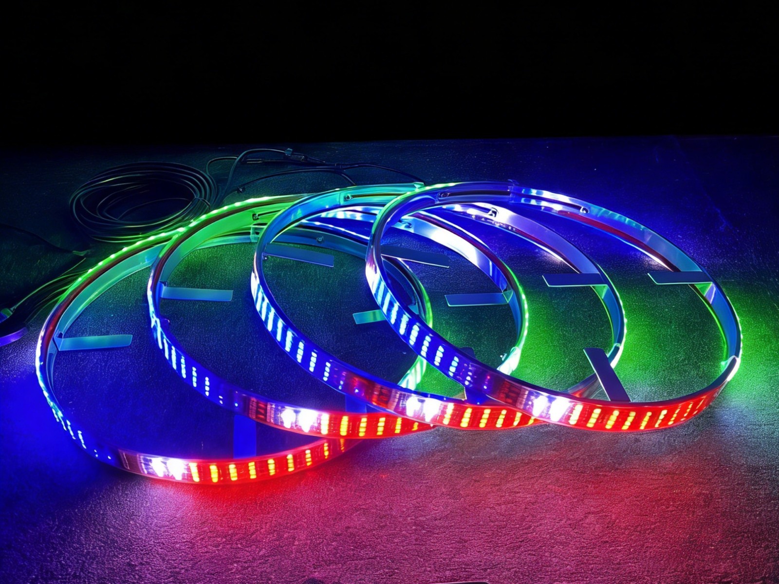 4 шт. 17,5-дюймовых RGB светод – обзор и цена Led Ring Light